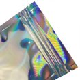 thumbnail image 2 of 100Pcs Zip Lock Bags Pouches Cosmetic Plastic Gradient Iridescent Bags Holographic Bags Zipper Bags, 2 of 5