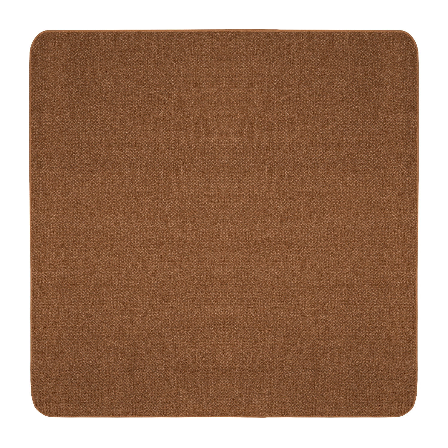 Skidresistant Carpet Indoor Area Rug Floor Mat Toffee Brown 4' X 4