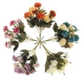 thumbnail image 2 of PULLIMORE 10 Heads Artificial Hydrangea Flowers Bouquet Silk Flower with Stems for Home Bridal Wedding Party Festival Decor,5 Pack (5 Colors), 2 of 10