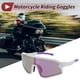 thumbnail image 2 of 1 juego de gafas de motocicleta tri-acetato de celulosa UV400 gafas de sol para deportes al aire libre para motocross, bicicleta de tierra, ATV, lente púrpura, marco blanco y púrpura, 2 of 6