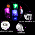 thumbnail image 3 of Cubitos de hielo iluminados, paquete de 12 cubos de hielo LED multicolores, cubo de hielo intermitente brillante reutilizable para fiesta de bar de club Ormromra CPB-DE-LYY1505-1, 3 of 6