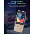 thumbnail image 4 of Yajisi 2G Cellphone Thin 2.8 Inch / 7.1 cm Bar Phone with Big Button Clear Sound Triple SIM Card Slots 3800mAh Battery FM Radio Bright Flashlight for Seniors Unlocked Standard Mobile Gold, 4 of 9