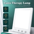 thumbnail image 2 of Light Therapy Lamp - 10000 Lux HappyLight, UV-Free LED Bright White Light with Adjustable Brightness, Timer & Stand - Boost Mood, Energy & Focus for Home Office Desk and Bedside, 2 of 5