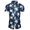 Dark Blue, variant on Utoimkio Men's Casual Hawaiian Shirts Short Sleeve Button Down T Shirts Summer Tropical Beach Shirts