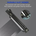 thumbnail image 4 of Câble Riser PCIE4.0 X16 Carte d'Extension Flexible Haute Vitesse, Câble d'Extension PCIE 4.0, Câble Riser PCIE 90 Degrés, pour Cartes Graphiques d'Ordinateur, 4 of 8