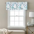thumbnail image 3 of Summer Marine Life Valance Curtain Watercolor Blue Coral Seaweed Ocean Fish Window Valances Rod Pocket Short Curtains Window Treatments for Kitchen Bedroom Bathroom Laundry 42" x 18", 3 of 9
