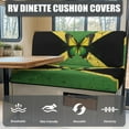 thumbnail image 4 of Uorisanigo RV Dinette Cushions Covers Stretch Jamaican Flag Butterfly Loveseat Sofa Furniture Covers Replacement Couch Cushion Slipcovers for RV Travel Trailer Couch, Washable, 4 of 7