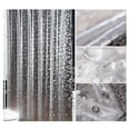 thumbnail image 2 of 1PC Shower Curtain with Hooks PVC Waterproof Resistant Semi Transparent Pebble Shower Curtain, 2 of 7