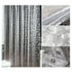 thumbnail image 2 of 1 cortina de ducha con ganchos de PVC impermeable resistente al moho antibacteriano 3D blanco Semi t Tomshoo 180cm * 200cm, 2 of 7
