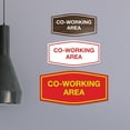 thumbnail image 3 of Signs ByLITA Fancy Co-Working Area Sign (Red) - Small, 3 of 5