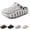 Grey, variant on Women Men Cloud Shoes Wide Toe Box, 2026 New Waterproof EVA Slip-On Clogs with Arch Support Cushioned Slippers