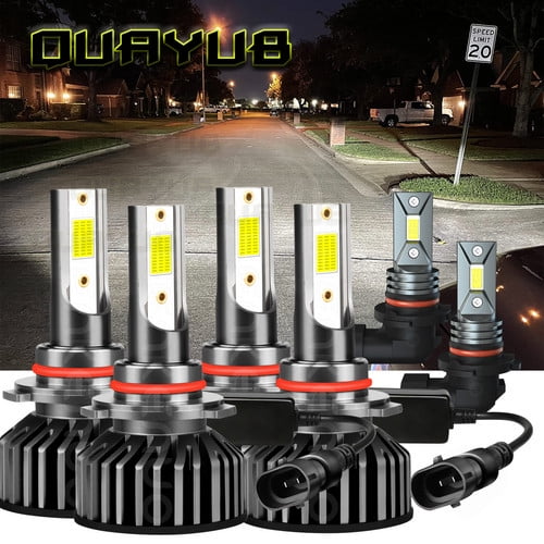 For Lincoln LS 2000-2002 Combo LED Headlight Hi-Low Fog Light Bulbs Kit