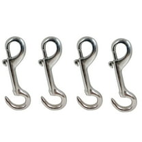 4 Pcs Marine Boat 5"L Bolt Snap Hook Open Eye Bolt Hook Snap Lock Stainless Steel