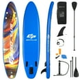 thumbnail image 1 of Goplus 11' Inflatable Stand Up Paddle Board SUP Surfboard W/Pump Aluminum Paddle, 1 of 10