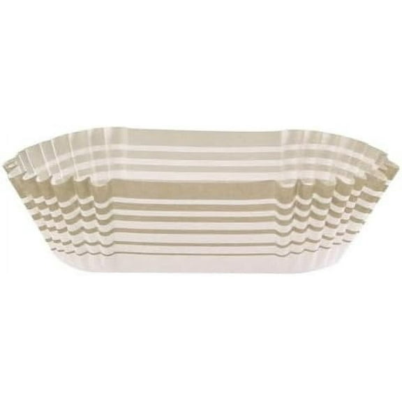 Oval Gold Stripe Disposable Baking Cups – Greaseproof, Heat-Resistant, Baking Cups for Cupcakes and Muffins, Desserts – Durable Paper Liners – Everyday Baking and Special Occasions (72)