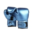 thumbnail image 4 of Yucurem 2pcs Boxing Training Fighting Gloves Leather Kids Kickboxing Gloves (Blue), 4 of 6