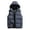 Grey, variant on Men's Hooded Puffer Vest Sleeveless Zip Up Padded Jackets Coat Lightweight Quilted Gilet with Pockets