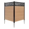 thumbnail image 6 of Enclo Privacy Screens EC18020 4 ft H x 3 ft W Nappa Lasercut WoodTek Vinyl Cedar Color Privacy Screen Kit (2 Panels), 6 of 8