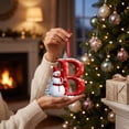 thumbnail image 7 of Letter B-shaped Christmas Acrylic Ornament, Christmas Tree Hanging Pendant Decoration, Monogram Xmas Stocking Tags for Holiday Party Favors, Christmas Tree DIY Craft Ornaments, 7 of 7