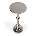 thumbnail image 4 of Butler Specialty Silver Darien Round Nickel Pedestal End Table, 4 of 5