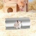 thumbnail image 6 of Hamster Tunnel Metal Cage Accessories Hideout Durable Play Tunnel for Small Animals Hamster Cooling Pad for Chinchilla Hedgehog Ferrets Rats 15cmx7cm, 6 of 8