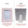 thumbnail image 2 of Hodao Handcrafted Floral Decorative Photo Frame, 4x6 Inch Pink Resin Picture Frame, Cute Home Decor Accent, 2 of 9