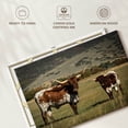 thumbnail image 6 of Elephant Stock Texas Longhorn And Its Calf Wall Art - Horizontal Canvas Wall Art - Living Room Wall Decor - Animal Canvas - Gray And Brown Decor - 12" x 8", 6 of 8