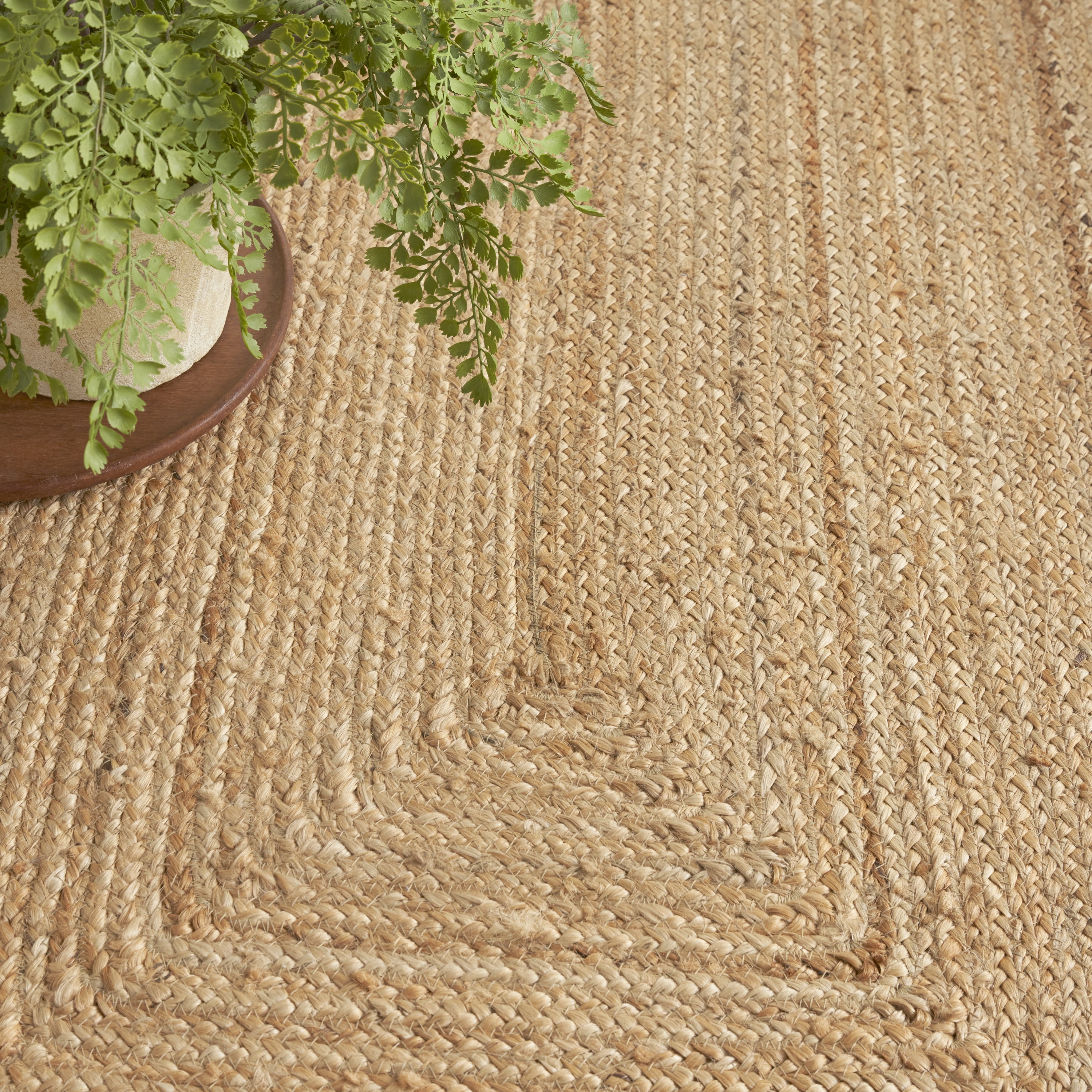 Nourison Natural Jute Coastal, Nautical & Beach Natural 8' x 10' Area Rug (8x10)