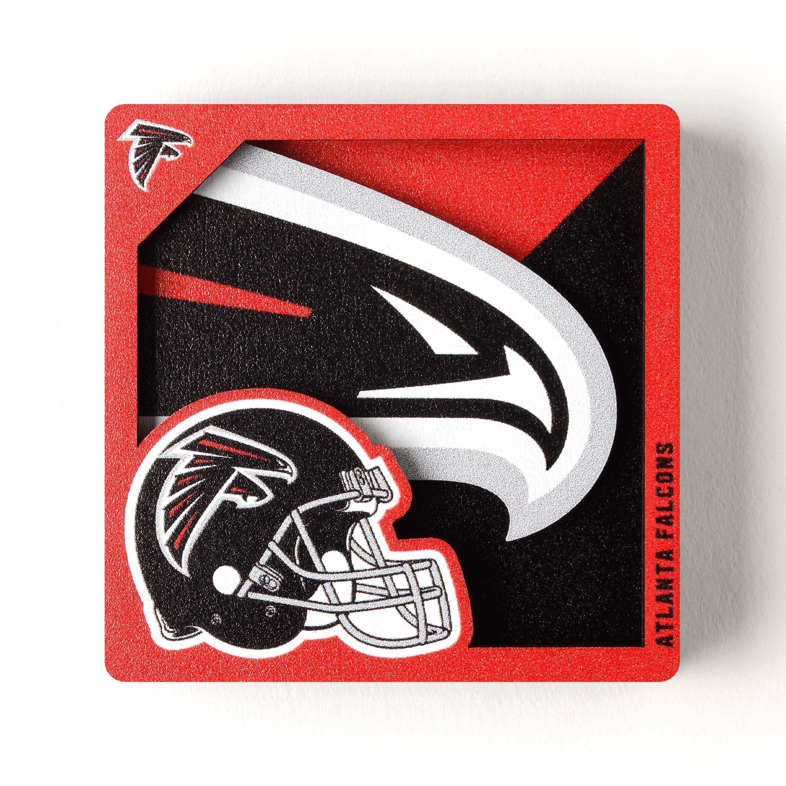 YouTheFan NFL Atlanta Falcons 3D Logo Series Magnet