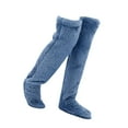 thumbnail image 4 of Calcetines peludos por encima de la rodilla, calcetines tipo pantuflas, calcetines cálidos para dormir en casa en invierno, calcetines hasta el muslo Longitud de pierna 55cm, 4 of 9