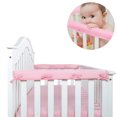 3 Piece Crib Bumpers Pads, Soft BiteProof Safe Teething Protection