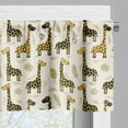thumbnail image 5 of Ambesonne Giraffe Valance & Curtain, Cheery Animals, 55"x30", Multicolor, 5 of 6