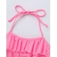 thumbnail image 5 of MSemis Kids Little Big Girls Fashion Bikini Set 2 Pieces Swimsuit,Size 6-16 Pink 6, 5 of 5