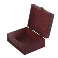 thumbnail image 3 of Wood Treasure Chest, Antique Vintage Large Capacity Hand Made Treasure Chest  For, 3 of 8