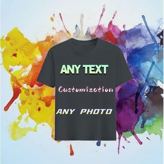 Custom Photo T-Shirt | Personalized Your Logo & Picture Tee Custom Dly