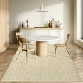 thumbnail image 3 of Garvee 8'x10' Modern Plaid Area Rug Abstract Rugs for Living Room, Washable Rug Non-Slip Low Pile Accent Carpet for Bedroom Home Office, Yellow, 3 of 8