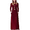Wine Red, variant on Women Long Sleeve Loose Plain Maxi Pockets Dresses Casual Long Dresses