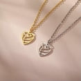 thumbnail image 3 of EOEMY Sports Volleyball Heart Necklace Stainless Steel Pendant Necklace Jewelry Gift, 3 of 6