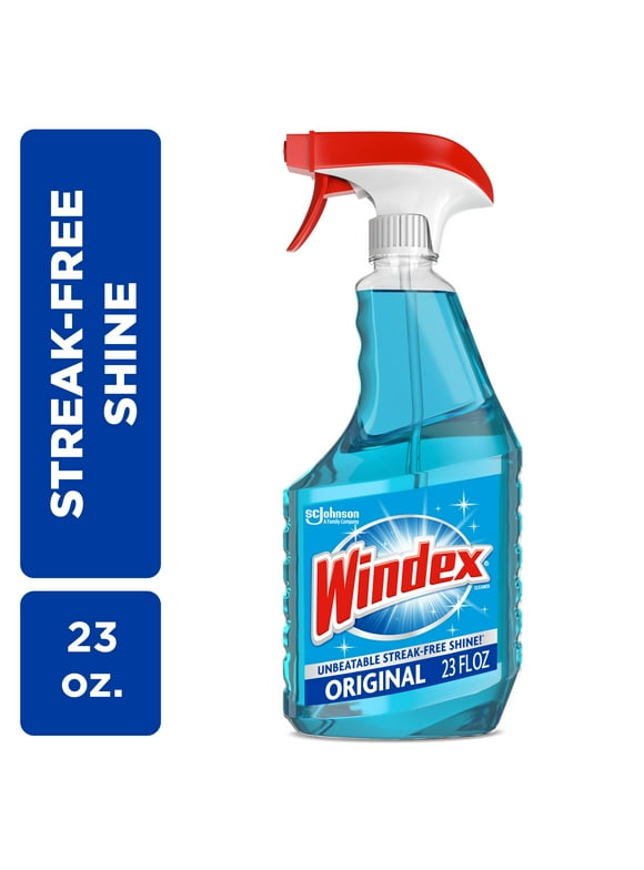 Windex GlassWindowCleaner, Original Blue, Spray Bottle, 23 fl oz