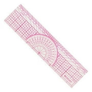 C-Thru Protractor Ruler, 1.5" x 6"