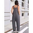 thumbnail image 6 of Jumpsuits for Women Casual Sleeveless Rompers Maternity Jumpsuits Baggy Overalls Loose Fit Dark Gray XXL, 6 of 8
