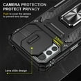 thumbnail image 4 of K-Lion for Motorola Moto G22 6.5" 2022 Case, Magnetic Metal Ring Holder Kickstand Camera Lens Cover Heavy Duty Rugged Full Body Protection Anti-Scratch Shockproof Case, Black, 4 of 7