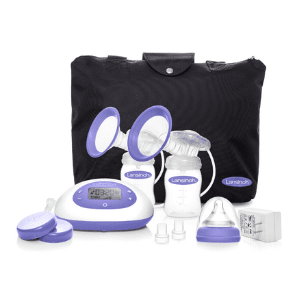 Lansinoh Signature Pro Portable Double Electric Breast Pump with LCD Screen and Adjustable Suction & Pumping (The Best Double Electric Breast Pump)