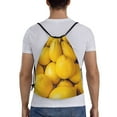 thumbnail image 2 of Bingfone Ripe Yellow Lemon Drawstrings Backpacks Bags For Men Women Gym Drawstrings Bag, 2 of 9