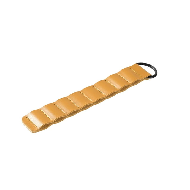 Organizador portátil de clavijas para tienda de campaña con hebilla para colgar, bolsa de piel sintética con 8 compartimentos Amarillo marron kusrkot organizador de la estaca de la tienda