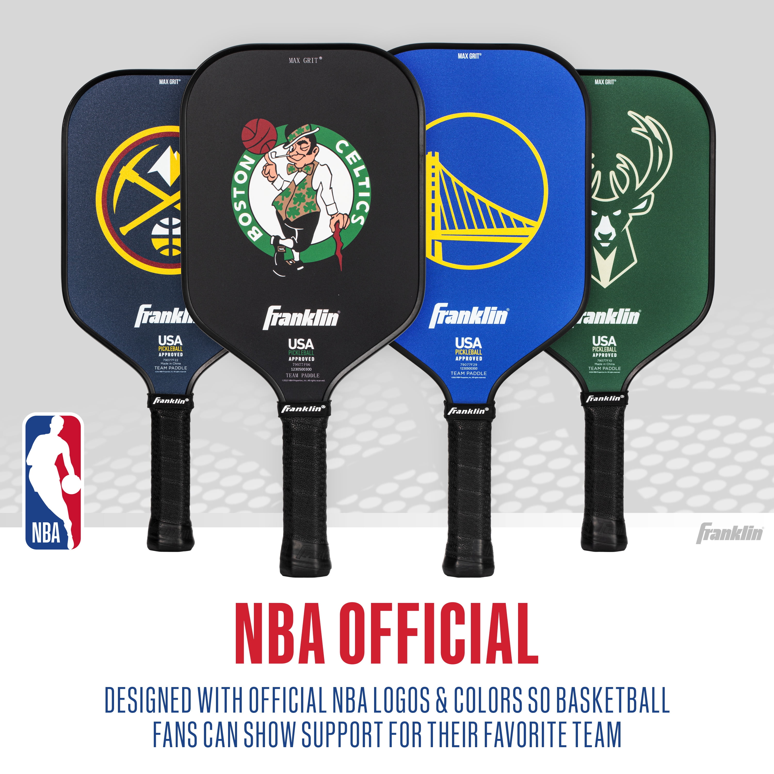 Franklin Sports NBA Oklahoma City Thunder Pickleball Paddle - Official NBA Team Pickleball Paddles - USAP (USAPA) Approved Premium Quality Pickleball Paddles - Authentic Team Logos + Colors