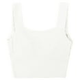 thumbnail image 5 of Alvivi Women V Neck Sleeveless Cropped Tank Top Wide Shoulder Strap Vest S-L, 5 of 7