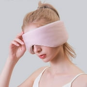Full Surround Sleep Eye Mask With Breathable Ice Silk Fabric, Light Blocking Nose Wing, Adjustable Strap, Soft Padding, Portable Travel Blindfold, Washable Foldable Design, Lightweight Comfort