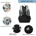 thumbnail image 4 of FORMRS Kids Backpack for School Unisex 17" Casual Bookbag Travel Daypack with Compartment Pockets, Blue Cartoon Robot Pattern, 4 of 7