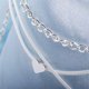 thumbnail image 4 of 1 pieza (plata) tobillera genérica práctica y profesional para pierna, corazón de moda, tobilleras descalzas para mujer, cadena para pierna, joyería para pies de playa Sincero Electrónica, 4 of 5